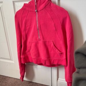 Lululemon Scuba XS pink Women's Pink Half-Zip Sweater